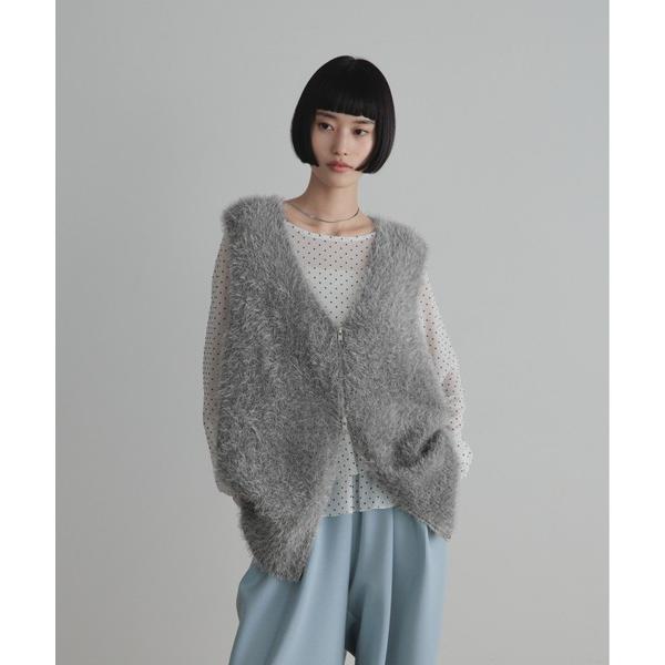 ベスト ジレ シャギーＺＩＰベスト 579528 レディース