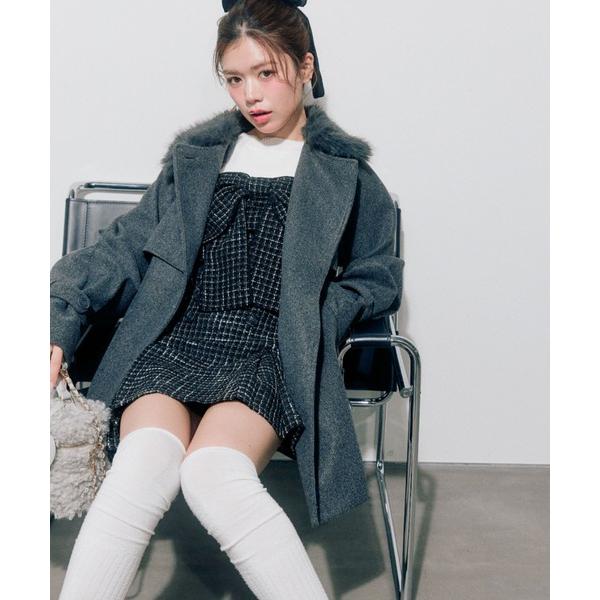 『タイムセール実施中』ZOZO問い合わせ番号:96600205ショップ:OLIVE des OLIVE，オリーブ デ オリーブブランド:OLIVE des OLIVE，オリーブデオリーブ商品名:【3WAY】ファーティペットミドル丈コートカテ...