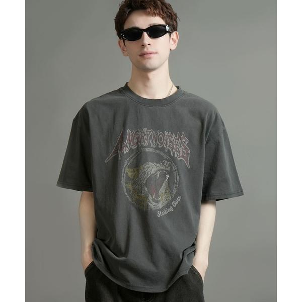 tシャツ 「Starting Over/スターティングオーバー」graphic design hard wash T-shirt/グラフィックデザイン ハードウオッシュ Tシャツ　ワンポイント ブ…
