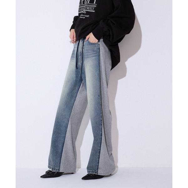 ZOZO問い合わせ番号:96601620ショップ:JEANASIS，ジーナシスブランド:JEANASIS，ジーナシス商品名:スウェットドッキングデニム/576430カテゴリ:パンツ>デニムパンツブランド品番:576430素材:綿100...