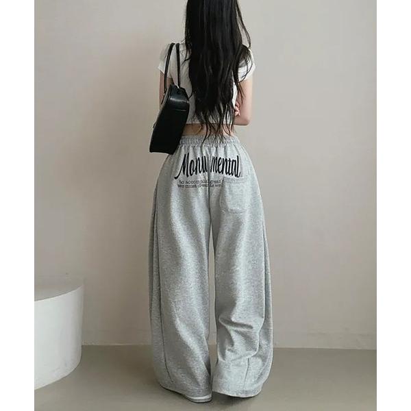 『セール実施中』ZOZO問い合わせ番号:96633004ショップ:SHUSHU，シュシュブランド:NinaetLina，ニナエリナ，SHUSHU，シュシュ商品名:バックプリントスエットパンツカテゴリ:パンツ>スウェットパンツブランド品...