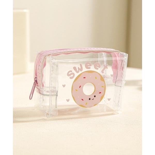 『タイムセール実施中』ZOZO問い合わせ番号:96634307ショップ:VIBGYOR，ヴィブジョーブランド:Pochi Pouch，ポチポーチ商品名:Pochi Pouch/クリアビニール ポップデザイン ボックス ジップ  ポーチカテゴ...