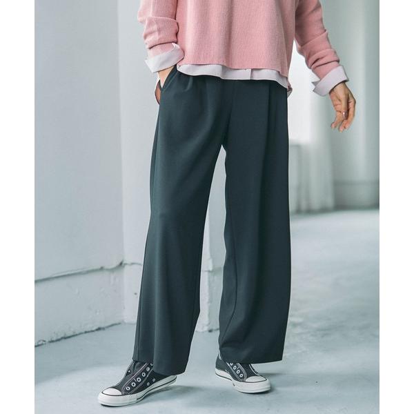 パンツ サマ見えリラクシーセミワイドパンツ/580458 レディース