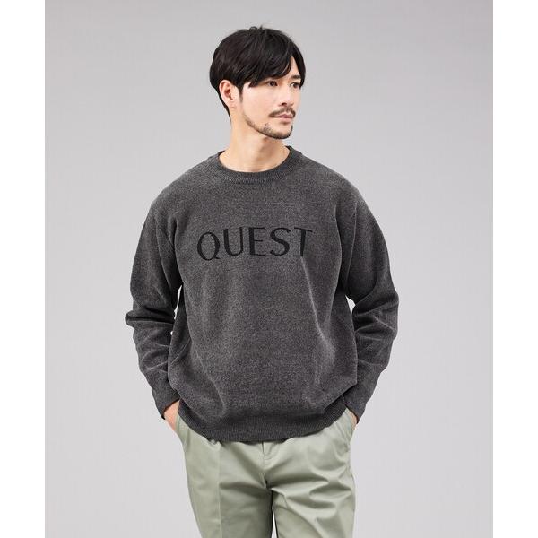 セーター ニット 「QUEST / ワンポイントロゴ」モールリンクス ニット メンズ レディース