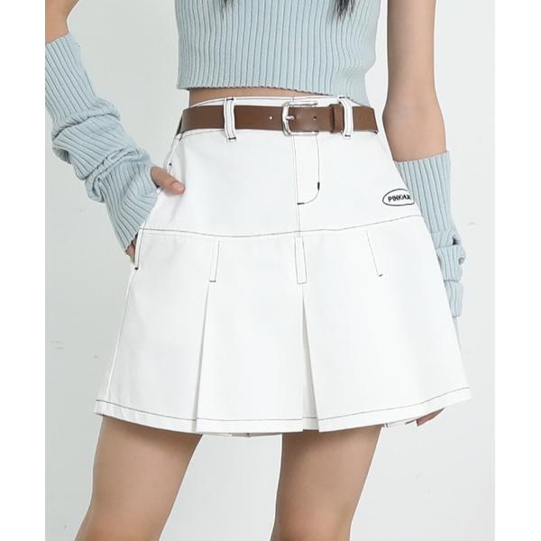 『タイムセール実施中』ZOZO問い合わせ番号:96727903ショップ:BABYDOLL，ベビードールブランド:PINKHUNT，ピンクハント商品名:PINKHUNT ピンクハント ベルト付き切替プリーツスカート 0787Kカテゴリ:スカー...