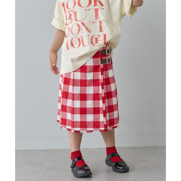 『セール実施中』ZOZO問い合わせ番号:96762798ショップ:CIAOPANIC TYPY，チャオパニックティピーブランド:CIAOPANIC TYPY，チャオパニックティピー商品名:【KIDS】プリーツミモレ丈チェックスカートカテゴリ...