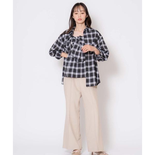 パンツ ベーシックフレアパンツ レディース
