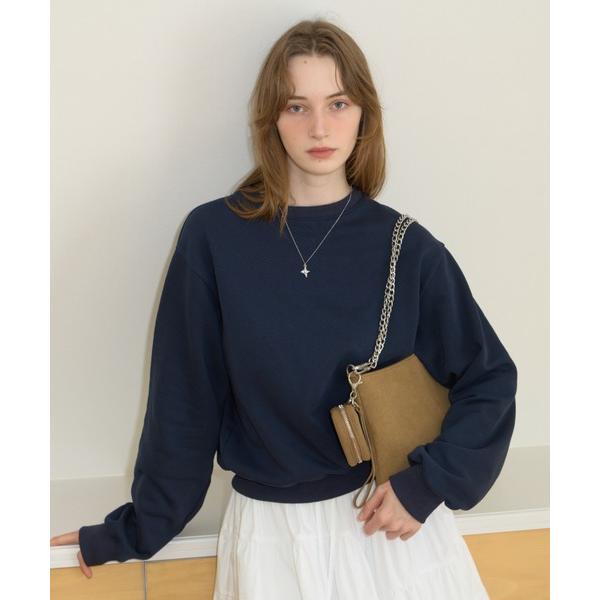 トレーナー スウェット embroidery loose sweat tops / エンブロイダリールーズスウェットトップス レディース