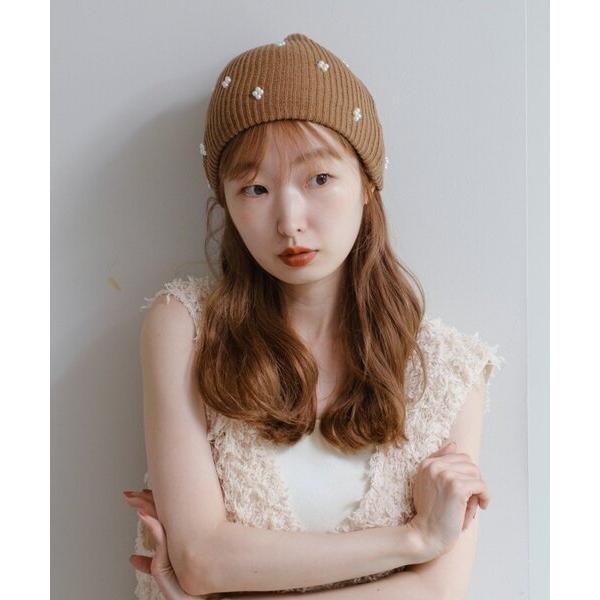 ZOZO問い合わせ番号:96797725ショップ:Kastane，カスタネブランド:Kastane，カスタネ商品名:【新色追加/4色展開】パールニットビーニーカテゴリ:帽子>ニットキャップ/ビーニーブランド品番:KAZ1052115A...