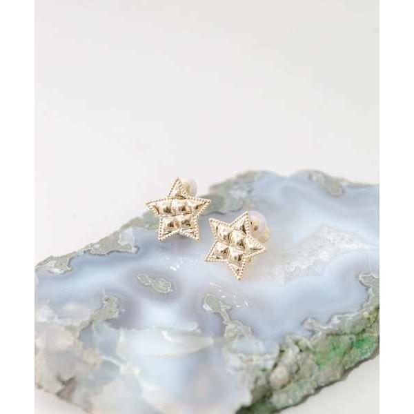 イヤリング メタルスターイヤリング レディース
