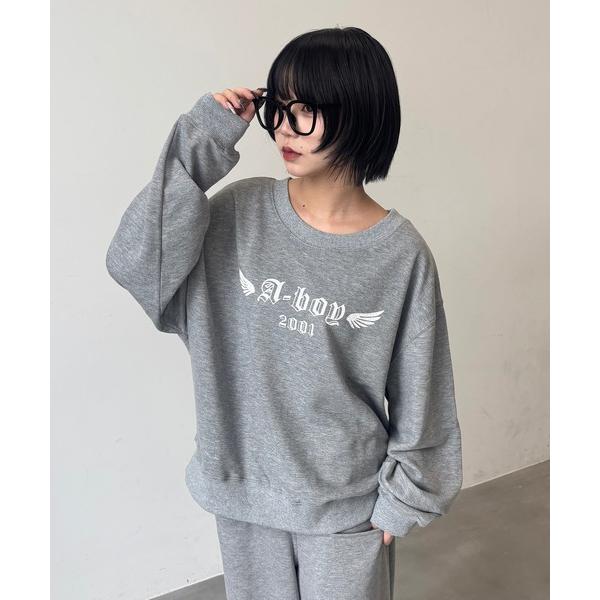 トレーナー スウェット ヴィンテージプリントロゴスウェットプルオーバー/セットアップ着用可 メンズ レディース