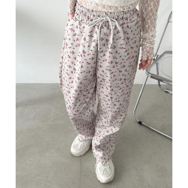 『セール実施中』ZOZO問い合わせ番号:96861994ショップ:Outfitter lab，アウトフィッターラボブランド:CLEA，クレア商品名:小花柄プリントスウェットパンツカテゴリ:パンツ>スウェットパンツブランド品番:CL22...