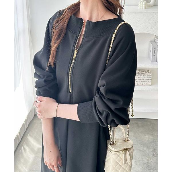 『タイムセール実施中』ZOZO問い合わせ番号:96864058ショップ:GeeRA，ジーラブランド:GeeRA，ジーラ商品名:前後2WAYハーフジップスウェットワンピ―スカテゴリ:ワンピース/ドレス>ワンピースブランド品番:20890...