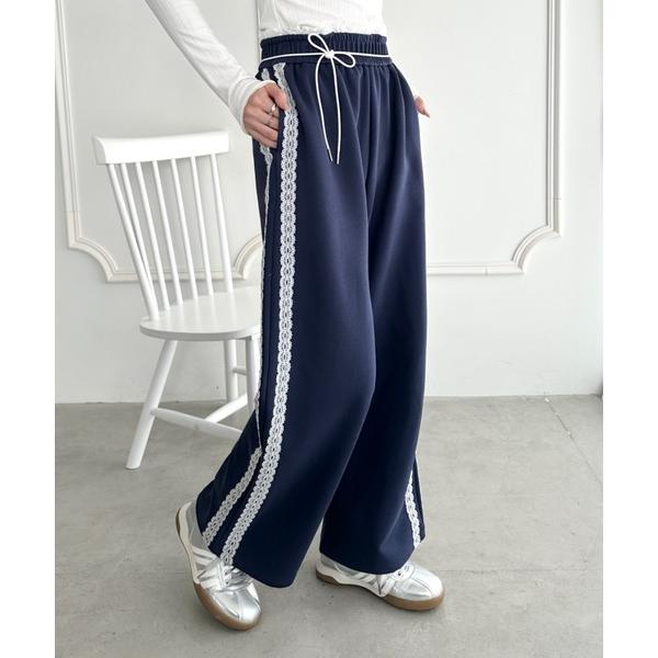 『タイムセール実施中』ZOZO問い合わせ番号:96864106ショップ:wears，ウェアーズブランド:wears，ウェアーズ商品名:レースレイヤードラインスウェットパンツカテゴリ:パンツ>スウェットパンツブランド品番:WR22530...