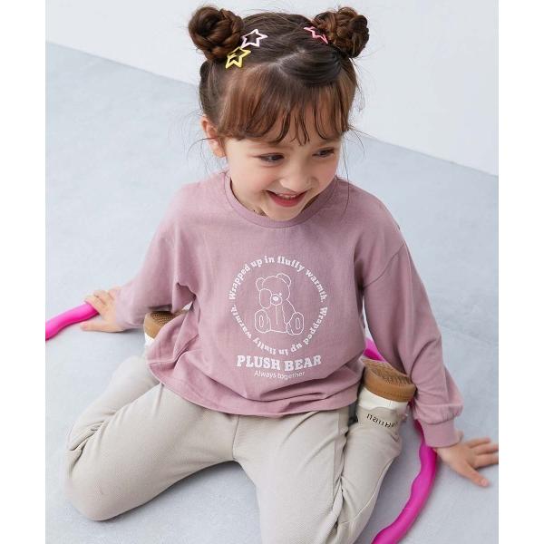 『タイムセール実施中』ZOZO問い合わせ番号:96959575ショップ:devirock，デビロックブランド:devirock，デビロック商品名:綿100％ デビラボ ガールズ プリント袖リブ 長袖Ｔシャツカテゴリ:トップス>Tシャツ...