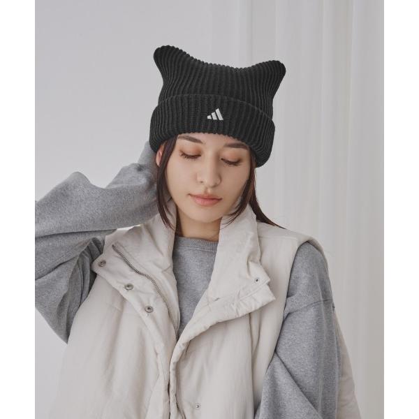 ニット帽 ニットキャップ adidas CAT WATCH ACRYLIC / アディダス レディース