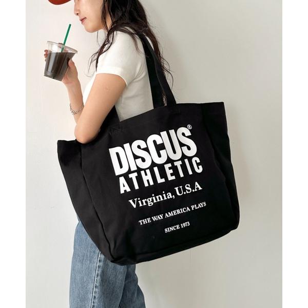 トートバッグ 大きめ DISCUS/ディスカス キャンバス プリントトート/ブランドロゴ/ユニセックス/学生/マザーズ レディース メンズ