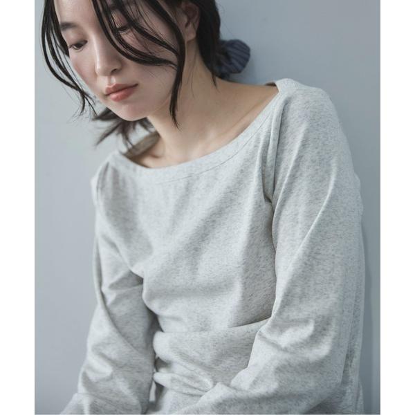 tシャツ フライスボートネックロンTee レディース
