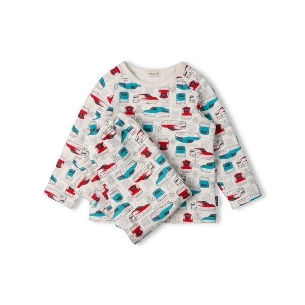 ZOZO問い合わせ番号:96994160ショップ:こどもの森e-shop，コドモノモリイーショップブランド:Kids Foret，キッズフォーレ商品名:JR新幹線電車総柄長袖キルトパジャマカテゴリ:ルームウェア>ルームウェア/パジャマ...