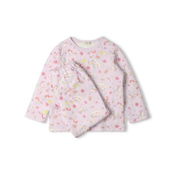 ZOZO問い合わせ番号:96994162ショップ:こどもの森e-shop，コドモノモリイーショップブランド:Kids Foret，キッズフォーレ商品名:綿100％　ユニコーン柄長袖キルトパジャマカテゴリ:ルームウェア>ルームウェア/パ...
