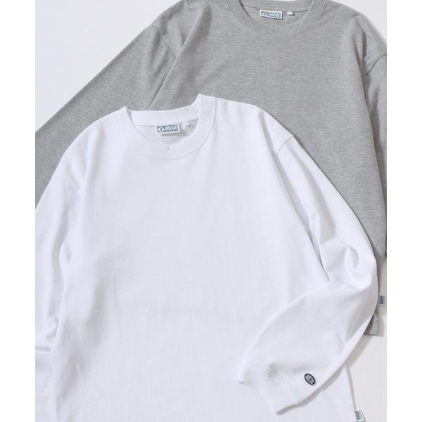 tシャツ 2026AW DISCUS/ディスカス USAコットン ワンポイントワッペン刺繍 ヘビーウエイト無地ロンT 長袖 ロングスリーブTシャツ レディース メンズ