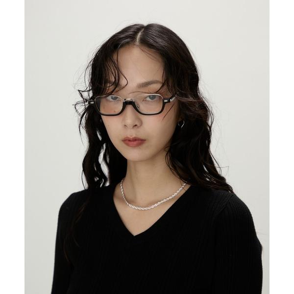 ZOZO問い合わせ番号:96994363ショップ:Auntie Rosa，アンティローザブランド:NUJOH，ヌゾ商品名:Half-Square Frame Glasses / 半角 フレーム メガネカテゴリ:ファッション雑貨>メガネ...