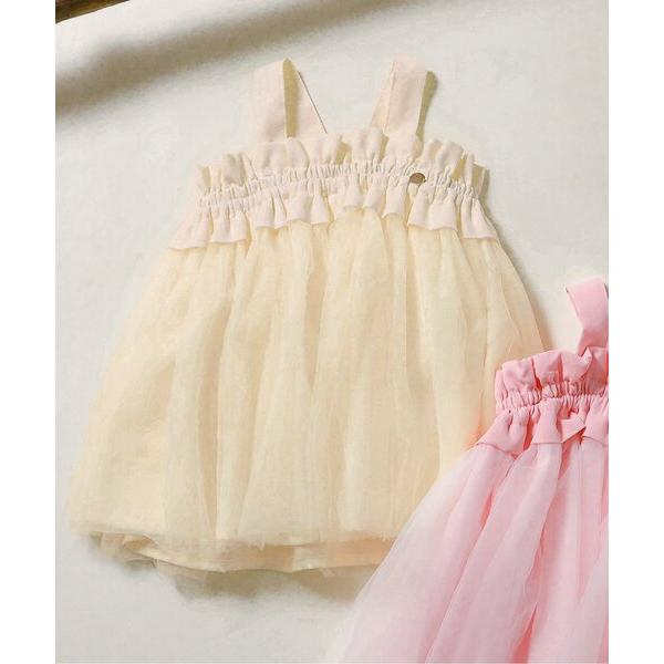 『セール実施中』※このアイテムは返品・交換対象外商品です。ZOZO問い合わせ番号:97025054ショップ:F.O.Online Store，エフオーオンラインストアブランド:BREEZE，ブリーズ商品名:ベビーおめかしチュールキャミワンピ...