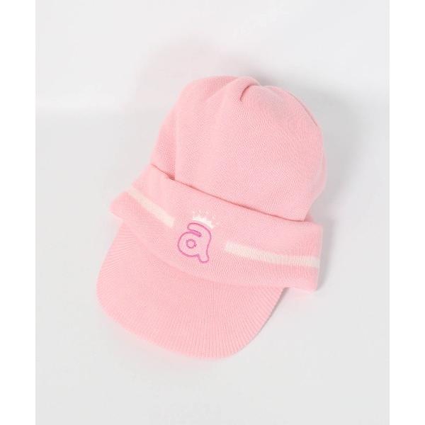 ニット帽 ニットキャップ レディース 「LADIES」ラインニットキャップ レディース