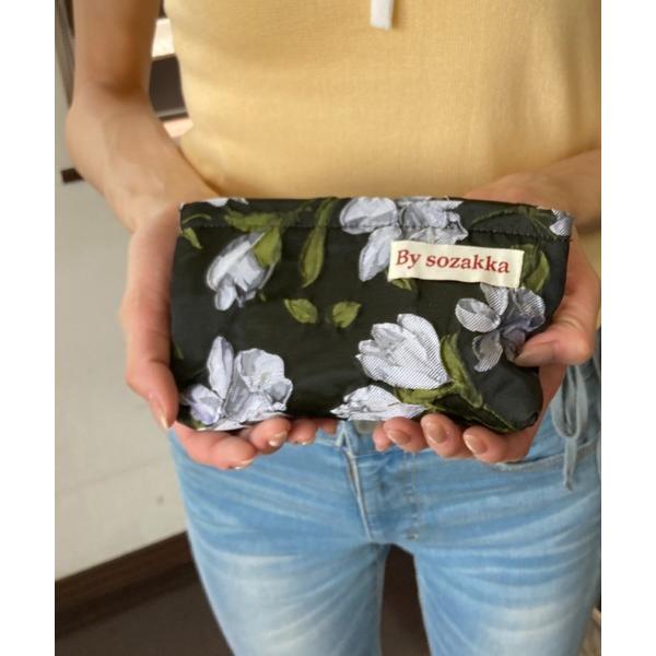 『タイムセール実施中』ZOZO問い合わせ番号:97026756ショップ:wears，ウェアーズブランド:Loco Ocean，ロコオーシャン商品名:【ジャガード】花柄 刺繍 パッキング / サブポーチ メイクポーチ マルチポーチ ミニポーチ...