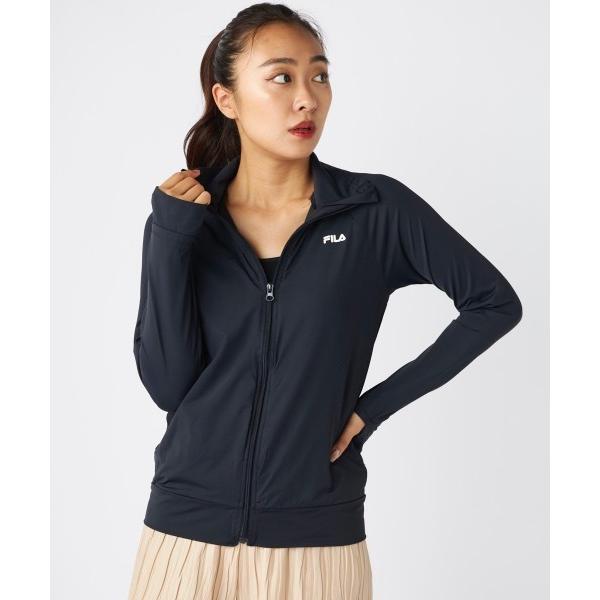 ZOZO問い合わせ番号:97027065ショップ:OP/RUSTY，オーピー/ラスティーブランド:FILA，フィラ商品名:【FILA/フィラ】レディース水陸両用ラッシュガード　UV遮蔽率90％以上　接触冷感　UVジャケット ヨガウェア ピラ...