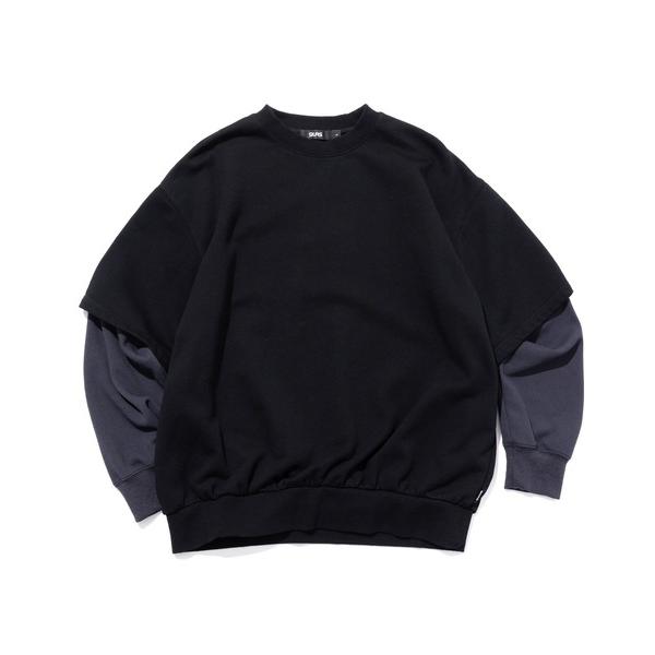 トレーナー スウェット LAYERED SLEEVE CREW NECK メンズ レディース