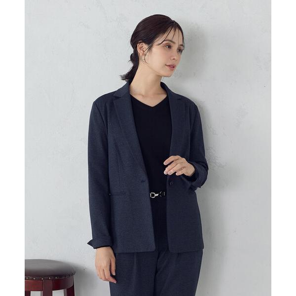 『タイムセール実施中』ZOZO問い合わせ番号:97027638ショップ:COMME CA ISM，コムサイズムブランド:COMME CA ISM，コムサイズム商品名:【ウォッシャブル】メランジジャージ＆ナイロンレーヨンポンチ テーラードジャ...