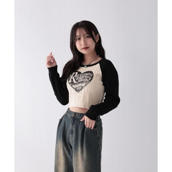 『セール実施中』ZOZO問い合わせ番号:97028566ショップ:repipi armario，レピピアルマリオブランド:repipi armario，レピピ アルマリオ，10C REPIPI，ジューシーレピピ商品名:【洗えるニット】ハート...