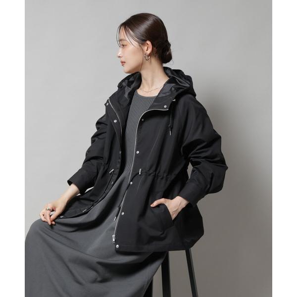 ブルゾン アウター 撥水加工フードブルゾン レディース