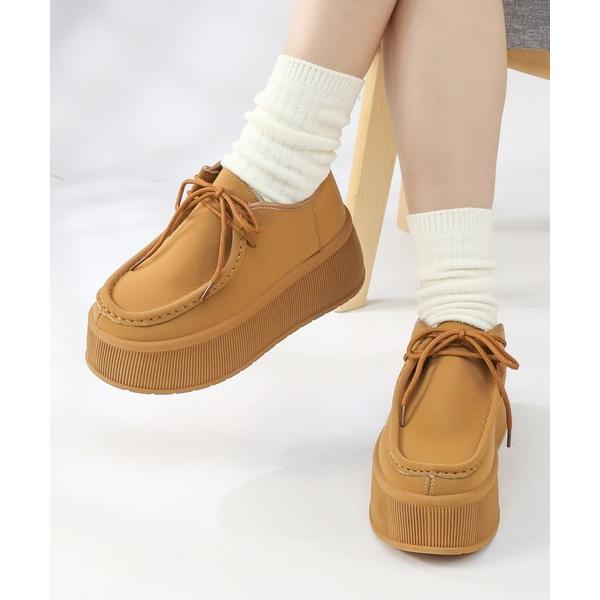 デッキシューズ モカシン LOVEHUNTER/+7.5cm 軽量厚底 ボリュームソール モカシンスニーカー(2226) レディース メンズ
