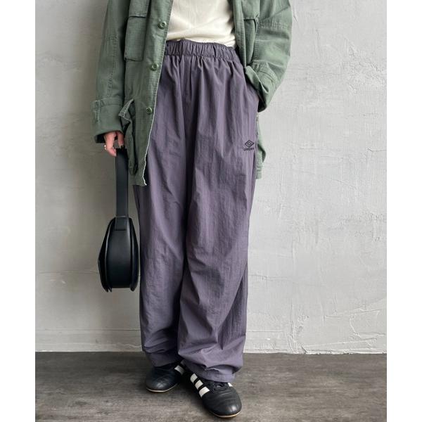 ワイドパンツ パンツ 「UMBRO/アンブロ」 別注 ナイロントラック