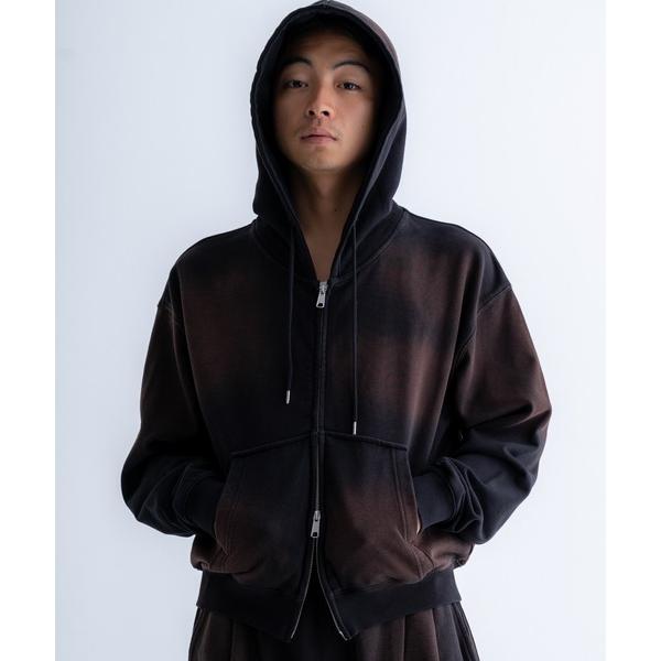 ZOZO問い合わせ番号:97062962ショップ:SINSS，シンスブランド:SINSS，シンス商品名:Heavy weight double zip hoodie / ヘビーウェイトダブルジップフーディー　（短丈）カテゴリ:トップス&gt...