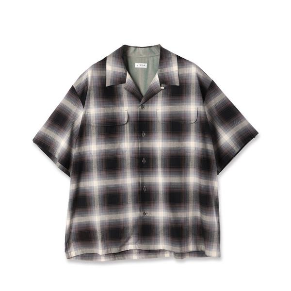 シャツ 半袖 CHECK OPEN COLLAR SHIRT S/S メンズ レディース