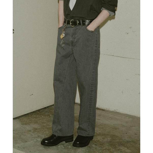 ワイドパンツ ジーンズ USED TWIST DENIM PANTS メンズ レディース