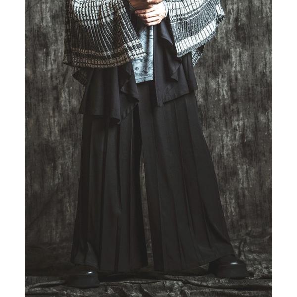 パンツ 「NO ID.」Hakama Pleats Trousers / ハカマ プリーツ トラウザーズ メンズ