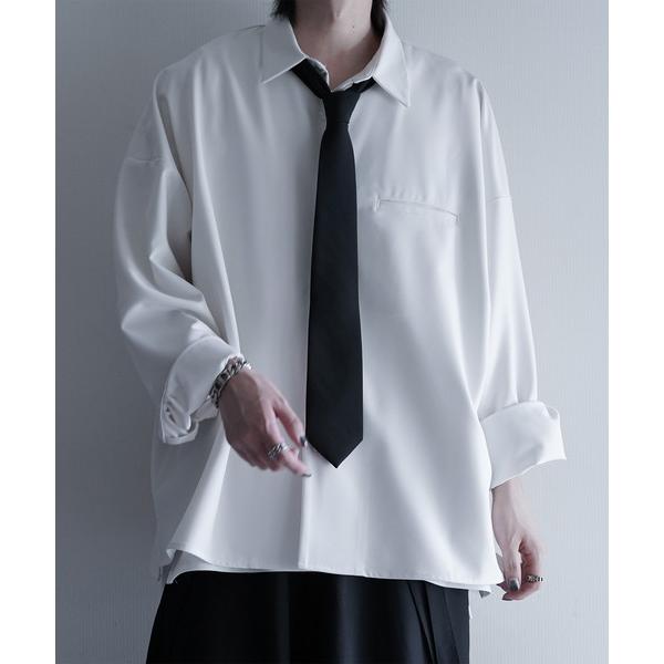 ZOZO問い合わせ番号:97096331ショップ:EMMA CLOTHES，エマ クローズブランド:cussil，クシル商品名:【cussil/クシル】ヘビードレープルーズシルエットレギュラー長袖シャツカテゴリ:トップス>シャツ/ブラ...