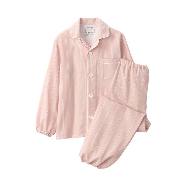 ZOZO問い合わせ番号:97189644ショップ:無印良品，ムジルシリョウヒンブランド:無印良品，ムジルシリョウヒン商品名:キッズ　脇に縫い目のない　二重ガーゼ長袖パジャマカテゴリ:ルームウェア>ルームウェア/パジャマブランド品番:4...