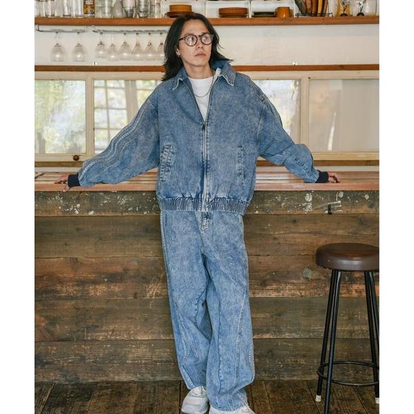 『タイムセール実施中』ZOZO問い合わせ番号:97220974ショップ:IO，イオブランド:ATELANE，アテレーン，IO（イオ），イオ商品名:ATELANE / デニムラインジャケット/ラインツイストパンツ/セットアップカテゴリ:ジャケ...