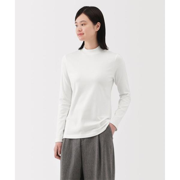 ZOZO問い合わせ番号:97222354ショップ:無印良品，ムジルシリョウヒンブランド:無印良品，ムジルシリョウヒン商品名:婦人　起毛フライス編みハイネック長袖Ｔシャツカテゴリ:トップス>Tシャツ/カットソーブランド品番:455058...