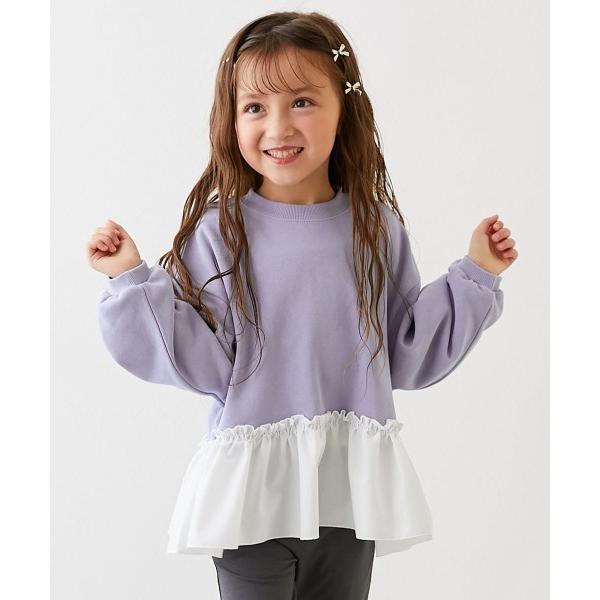 『セール実施中』ZOZO問い合わせ番号:97254096ショップ:devirock，デビロックブランド:devirock，デビロック商品名:ふんわり異素材ドッキング ガールズ 裏毛トレーナーカテゴリ:トップス>スウェットブランド品番:...