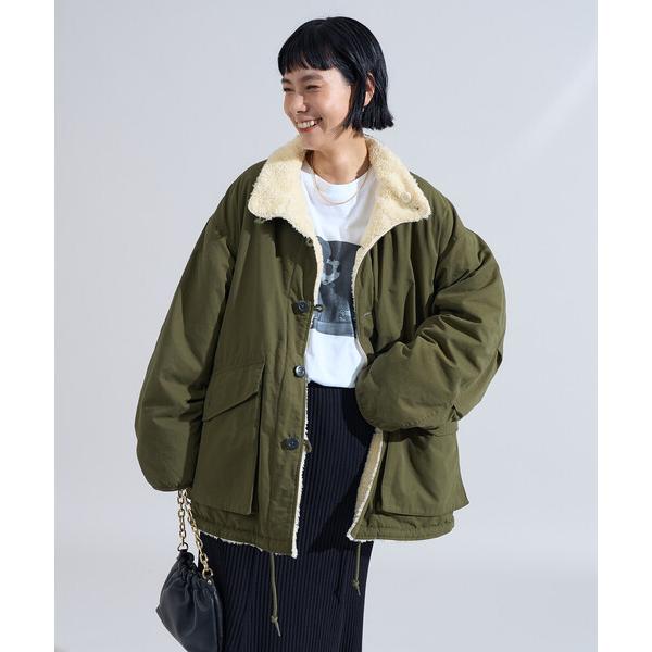 『タイムセール実施中』ZOZO問い合わせ番号:97255321ショップ:FREAK'S STORE，フリークスストアブランド:FREAK'S STORE，フリークスストア商品名:＜XSサイズ追加＞リバーシブル ボアジャケット/裏ボア ミリタ...