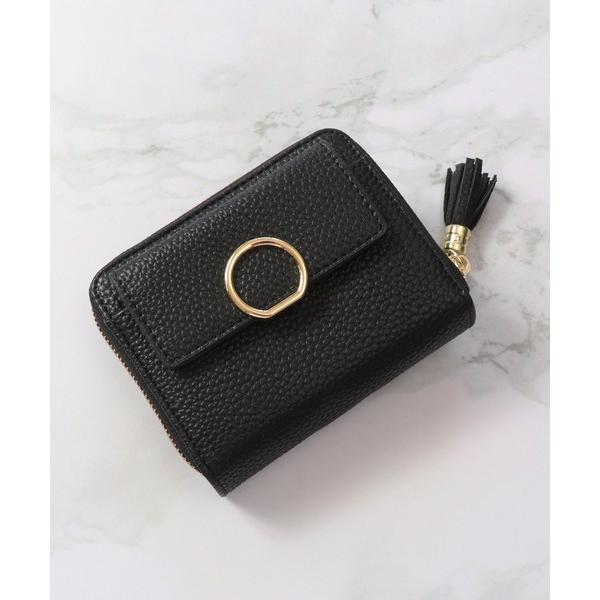 ZOZO問い合わせ番号:97289257ショップ:Rora，ローラブランド:Blanc Pomme，ブランポム商品名:ゴールドリング タッセル付き 二つ折り財布カテゴリ:財布/小物>財布ブランド品番:1695bp1033素材:【表地】...