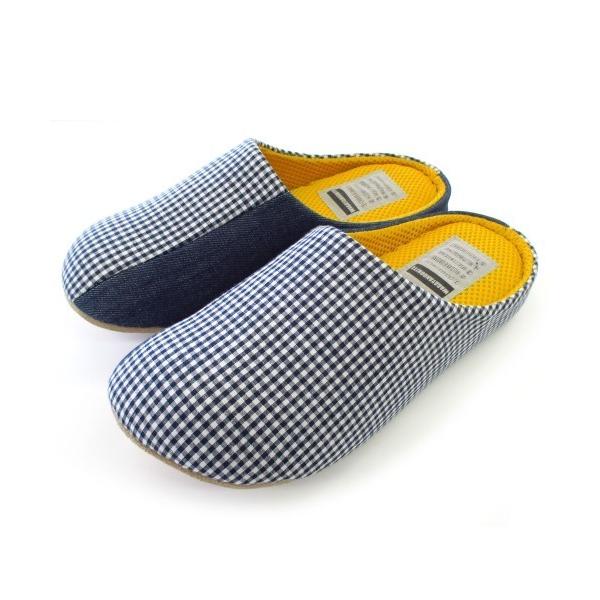 ZOZO問い合わせ番号:97322976ショップ:Rora，ローラブランド:BACKYARD FAMILY，バックヤードファミリー商品名:ママプロジェクト OHANA デニムパッチワークスリッパカテゴリ:インテリア>ルームシューズ/ス...