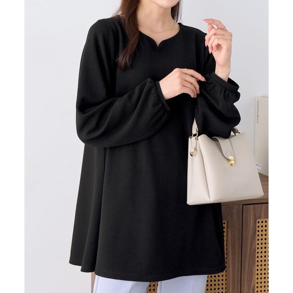 『セール実施中』ZOZO問い合わせ番号:97325133ショップ:alotta，アロッタブランド:alotta，アロッタ商品名:柔らかエンボス素材フレアーロングチュニックカテゴリ:ワンピース/ドレス>チュニックブランド品番:27207...