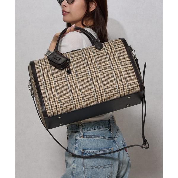 ZOZO問い合わせ番号:97325228ショップ:style code，スタイルコードブランド:Ungrid，アングリッド商品名:【Ungrid/アングリッド】ケースチャーム付 チェックコンビキャリーオントラベルボストンバッグカテゴリ:バッ...